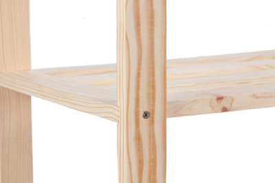 Estantería de madera en kit de 70x90x30 cm y carga max. 30 kg por balda