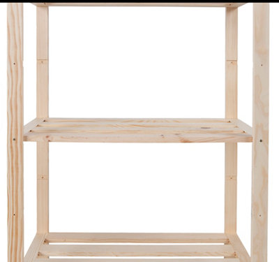 Estantería de madera en kit de 70x90x30 cm y carga max. 30 kg por balda