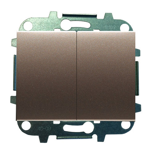 Interruptor doble niessen olas cobre