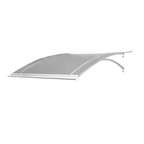 Balda spaceo kub blanco 1.6x32.7x31.5cm 23 Marquesina laurus de aluminio blanco y cubierta transparente de 160x28x87 cm