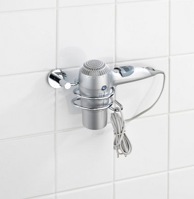 Soporte secador pelo Elegance cromado brillante · LEROY MERLIN