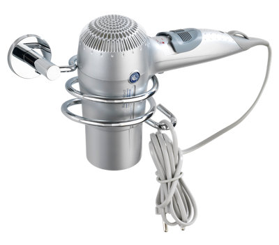 Soporte secador pelo Elegance cromado brillante · LEROY MERLIN
