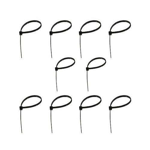 Bolsa de 100 bridas h&t negras de 5x275 mm