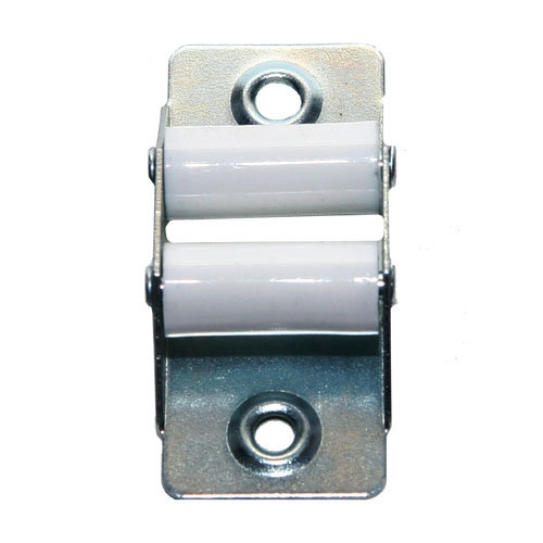 Guía cinta para persiana de acero gris / plata de 21x50x15 mm