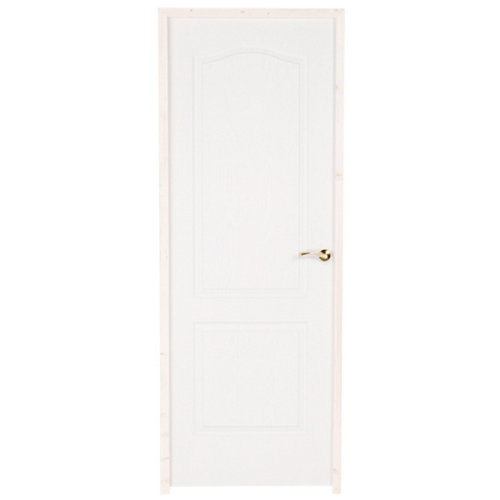 puerta prepintada provenzal blanco de apertura izquierda de 72.5 cm
