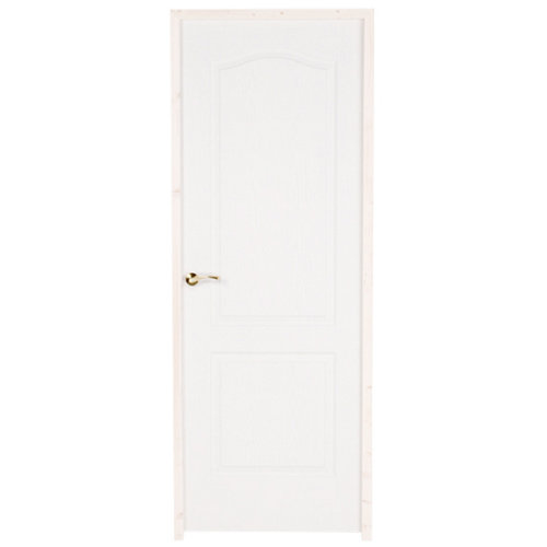 puerta prepintada provenzal blanco de apertura derecha de 72.5 cm