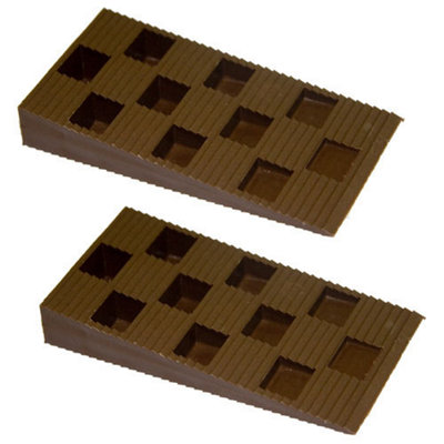 2 tope de puerta para fijar en el suelo sapelly 4.5x1.5x9 cm · LEROY MERLIN