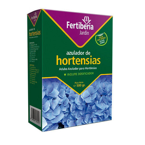 Abono soluble azulador hortensias fertiberia 500 gr