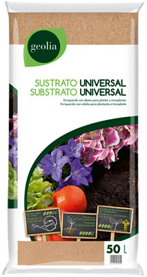 Sustrato universal GEOLIA para todo tipo de plantas de interior y exterior 50L