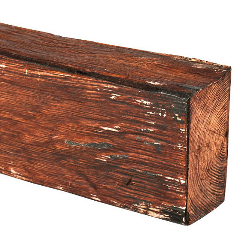 puerta lyon blanco de apertura izquierda de 125 cm 27 Viga en color nogal de 10 cm x 5 cm x 2 m