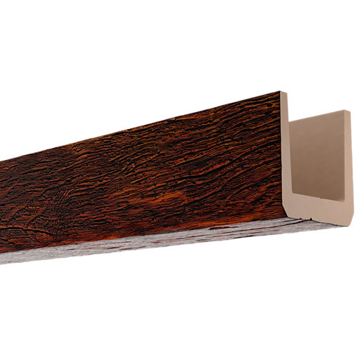 Puerta de interior corredera sidney roble de 62.5 cm 27 Viga en color nogal de 23 cm x 21 cm x 3 m