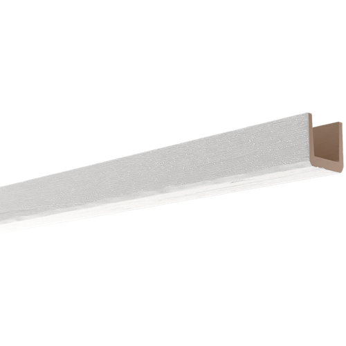 Kit de 3 molduras mdf olmo 70 x 10 mm 23 Viga en color blanco de 10 cm x 10 cm x 2 m