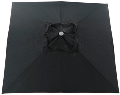 Toldo Para Parasol De Poliester Negro De 300x300 Cm Leroy Merlin