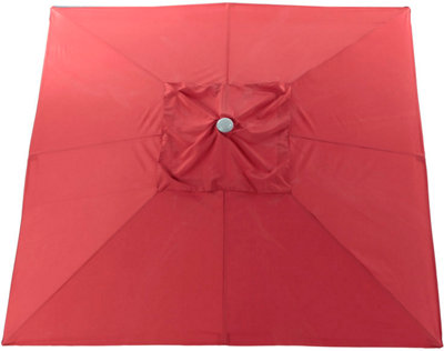 Toldo Para Parasol De Poliester Rojo De 3x3 M Leroy Merlin