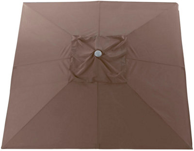 Toldo Para Parasol De Poliester Marron De 300x300 Cm Leroy Merlin