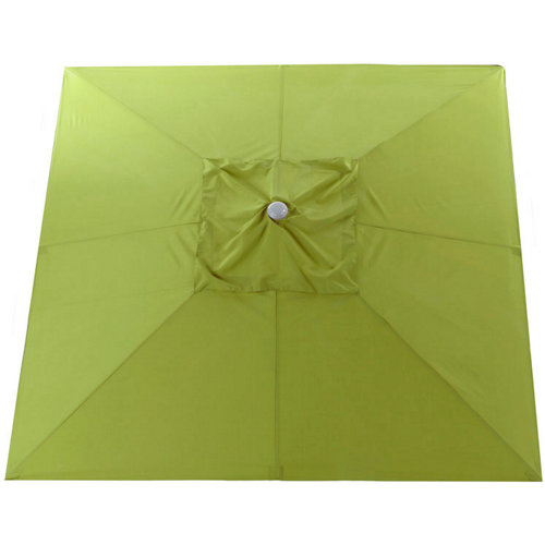 Toldo para parasol de poliéster verde de 300x300 cm