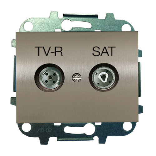 Toma de tv final niessen olas acero