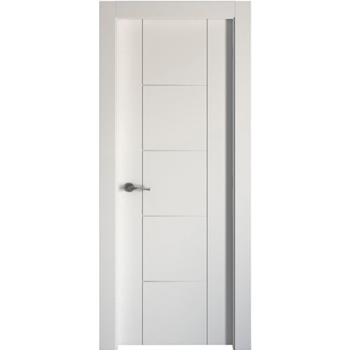 Puerta noruega blanco de apertura derecha de 82.5 cm
