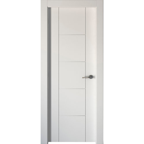 Composición nº101 spaceo home armario kit vestidor sin puertas roble 240x40x60cm 24 Puerta noruega blanco de apertura izquierda de 62.5 cm