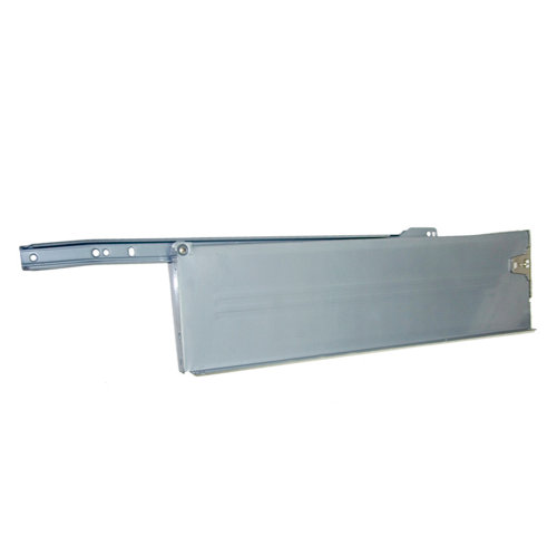 Lateral de cajón de acero gris y 85x400 mm y fijación derecha e izquierda