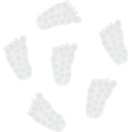 Figuras antideslizantes pvc pies transparente 16x9 cm