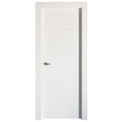 Puerta de interior corredera atenas sapelli de 72.5 cm 28 Puerta lucerna blanca de apertura derecha de 62.5 cm