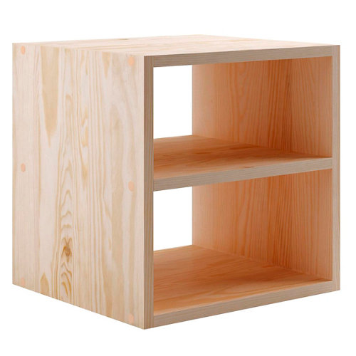 Suelo de madera galparket forte l gris claro 27 Estantería de madera en kit dinamic de 36,2x36,2x33 cm y 50 kg max, por balda