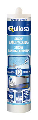 Silicona para cocinas y baños 360° blanco 0,28L
