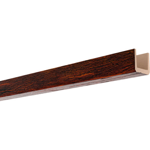 Perfil aluminio artens 166 cm natural mod040 26 Viga en color nogal de 10 cm x 10 cm x 3 m
