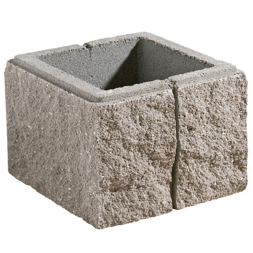 Pilastra split gris 30x20x30 cm