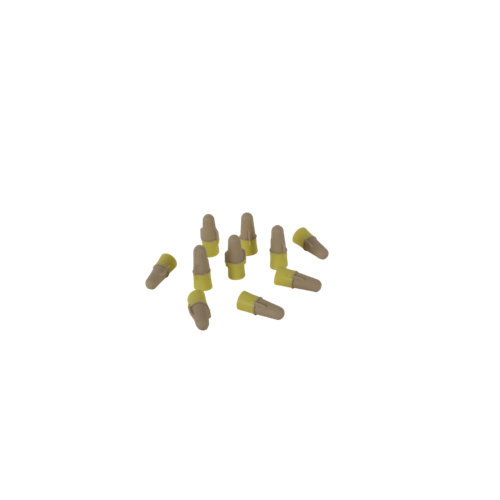 Pack de 10 conectores de capuchón amarillos hasta 1 5 mm²
