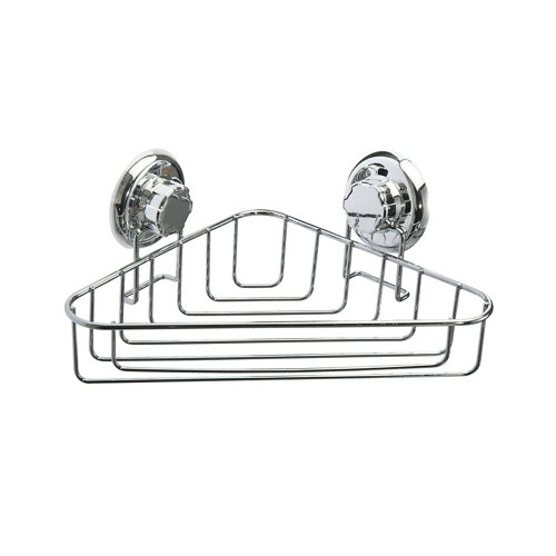 Estante baño bestlock bath gris / plata 23.8x12.8 cm