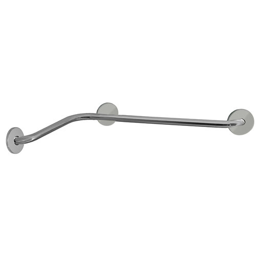 barra seguridad angular para duchah gris / plata 80x11 x cm