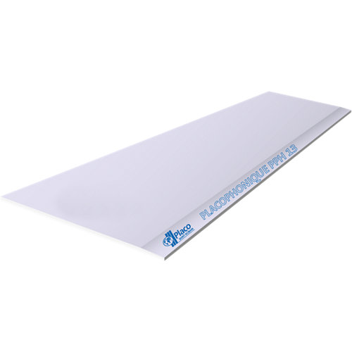 Placa cartón/yeso laminado azul 120x250x1 3 cm