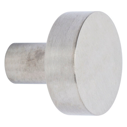 Pomo de mueble de acero inoxidable satinado de 30x28x30 mm