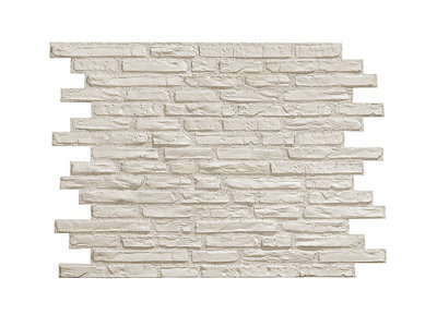 Revestimiento Ladrillo Viejo Blanco 108x93cm