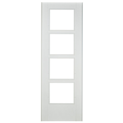 Puerta de interior corredera noruega blanco de 82.5 cm