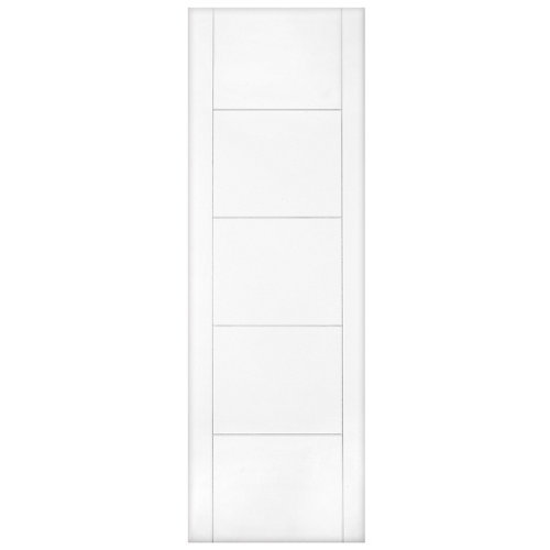 Puerta de interior corredera noruega blanco de 62.5 cm