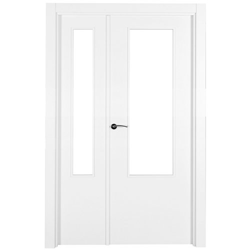 Puerta lyon blanco de apertura derecha de 125 cm