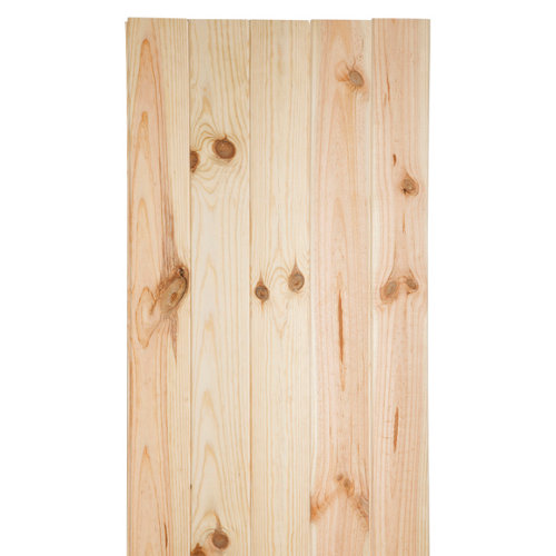 Tablero macizo de pino de 25x120x1,8 cm 26 Revestimiento de pino natural con nudos 10,5x1x200 cm