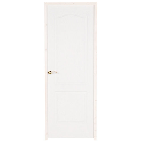 puerta prepintada provenzal blanco de apertura derecha de 62.5 cm