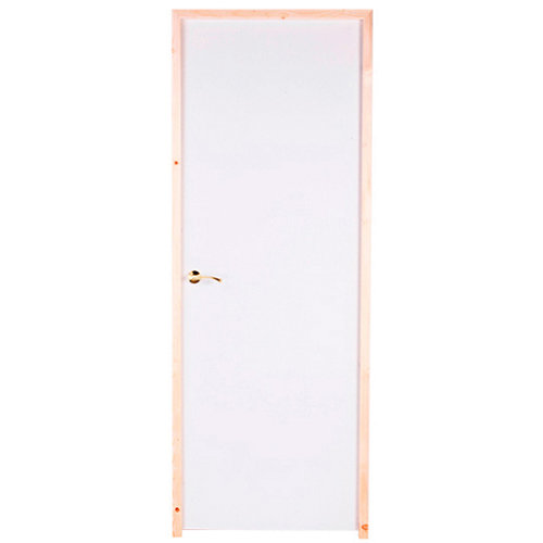 Pack 5 rodapié lacado blanco 70x15x2200 28 puerta prepintada lisa blanco de apertura derecha de 72.5 cm