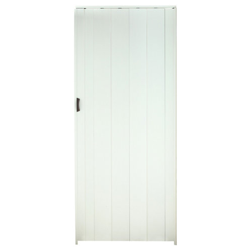puerta berlin blanco de apertura izquierda de 62.5 cm 24 Puerta plegable de pvc blanco 84 x 205.0 cm