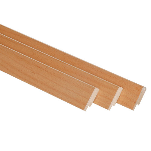 Pack de 3 molduras mdf haya 30 x 10 mm