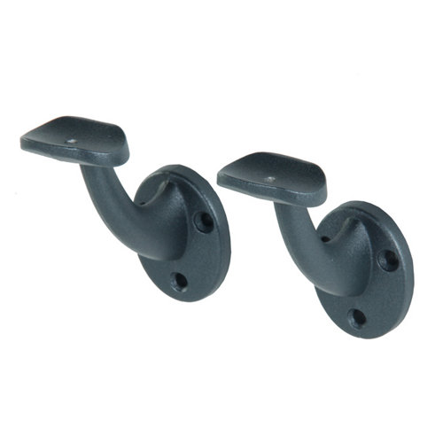 Pack de 3 molduras mdf roble gris 70 x 10 mm 25 Pack de soportes para pasamanos aluminio gris fonce