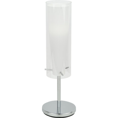 Lámpara de mesa pinto blanco/cromo