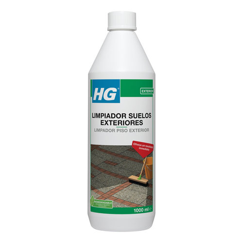 Limpiador potente para suelos exteriores hg de 1l