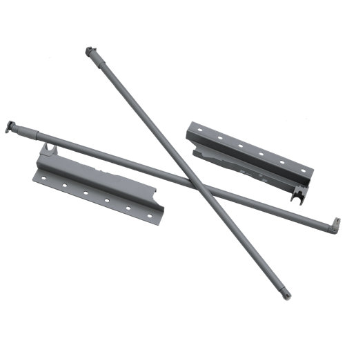 Lateral de cajón de acero gris y 100x500 mm y fijación derecha e izquierda