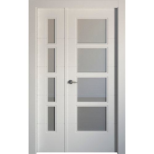 puerta moscú blanco de apertura izquierda de 62.5 cm 25 puerta holanda blanco de apertura derecha de 115 cm