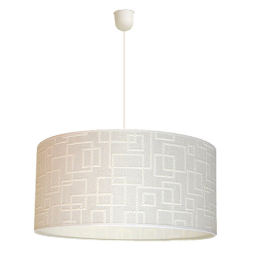 Lámpara de techo cuadros blanca 1 luz